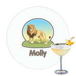 African Lions & Elephants Printed Drink Topper (Personalized)