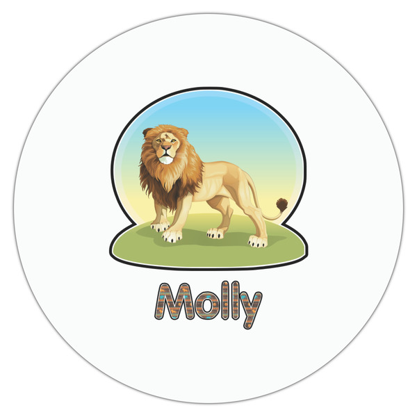 African Lions & Elephants Drink Topper - Large - Single