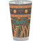 African Lions & Elephants Pint Glass - Full Color - Front View