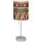 African Lions & Elephants Drum Lampshade with base included
