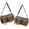 African Lions & Elephants Duffle bag small front and back sides