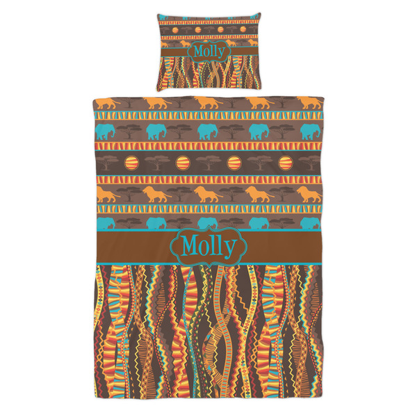 African Lions & Elephants Duvet Cover Set - Twin - Alt Approval