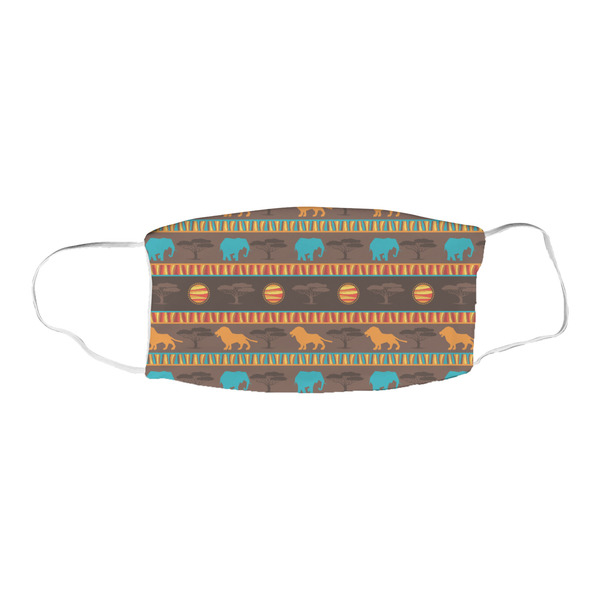 African Lions & Elephants Fabric Face Mask