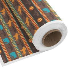 African Lions & Elephants Fabric by the Yard