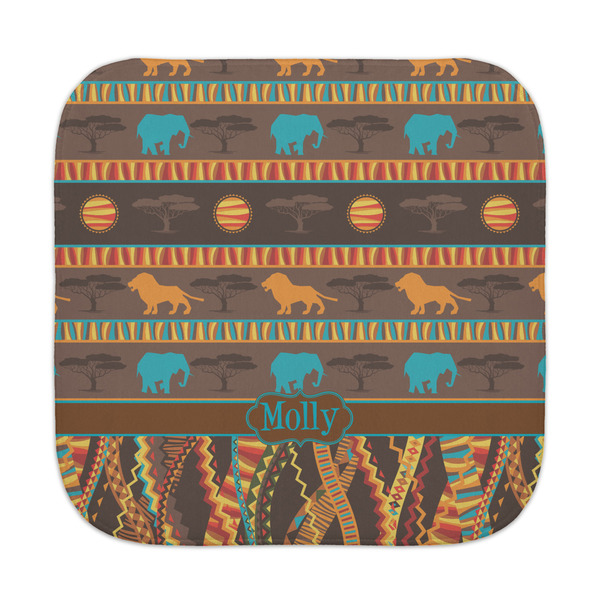 Custom African Lions & Elephants Face Towel (Personalized)