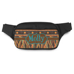 African Lions & Elephants Fanny Pack - Modern Style (Personalized)