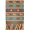 African Lions & Elephants Finger Tip Towel - Full View