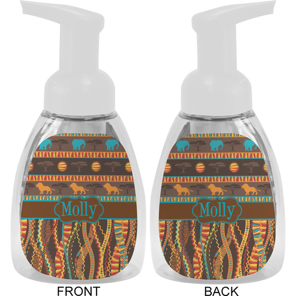 African Lions & Elephants Foam Soap Bottle Approval - White