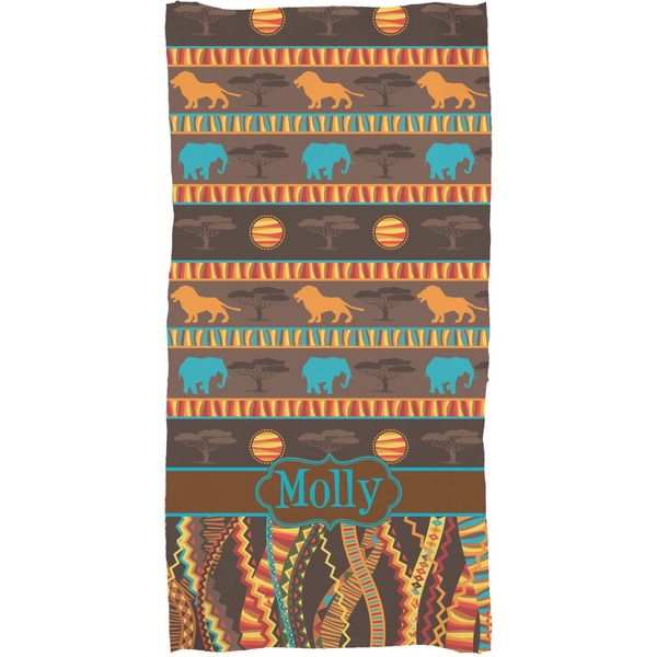 African Lions & Elephants Full Sized Bath Towel - Apvl