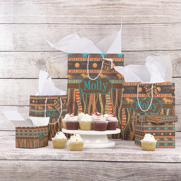 African Lions & Elephants Gift Bags - In Context