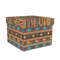 African Lions & Elephants Gift Boxes with Lid - Canvas Wrapped - Medium - Front/Main