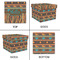 African Lions & Elephants Gift Boxes with Lid - Canvas Wrapped - Small - Approval