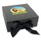 African Lions & Elephants Gift Boxes with Magnetic Lid - Black - Front (angle)