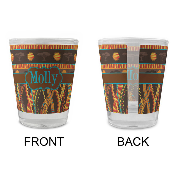 African Lions & Elephants Glass Shot Glass - Standard - APPROVAL