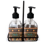 African Lions & Elephants Glass Soap & Lotion Bottles (Personalized)