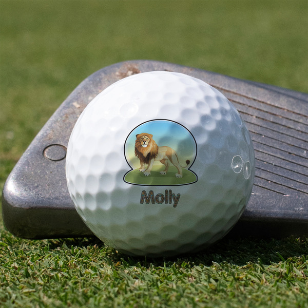 African Lions & Elephants Golf Ball - Non-Branded - Club