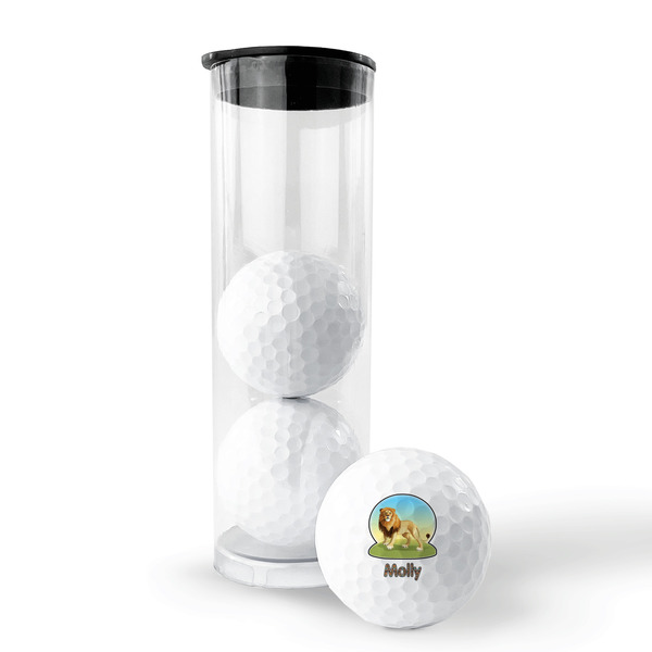 African Lions & Elephants Golf Balls - Generic - Set of 3 - PACKAGING