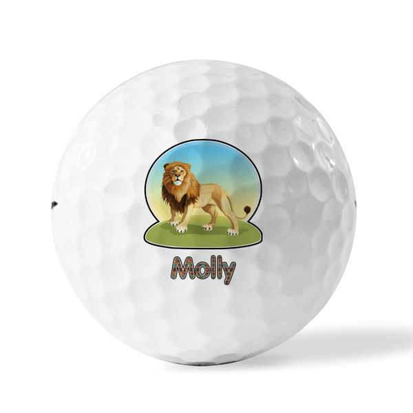 African Lions & Elephants Golf Balls - Titleist - Set of 12 - FRONT