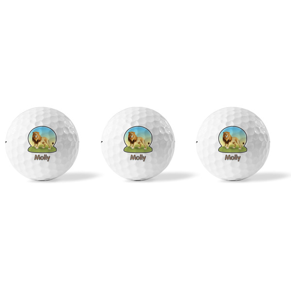 African Lions & Elephants Golf Balls - Titleist - Set of 3 - APPROVAL