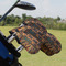 African Lions & Elephants Golf Club Cover - Set of 9 - On Clubs