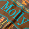 African Lions & Elephants Hooded Baby Towel- Detail Close Up