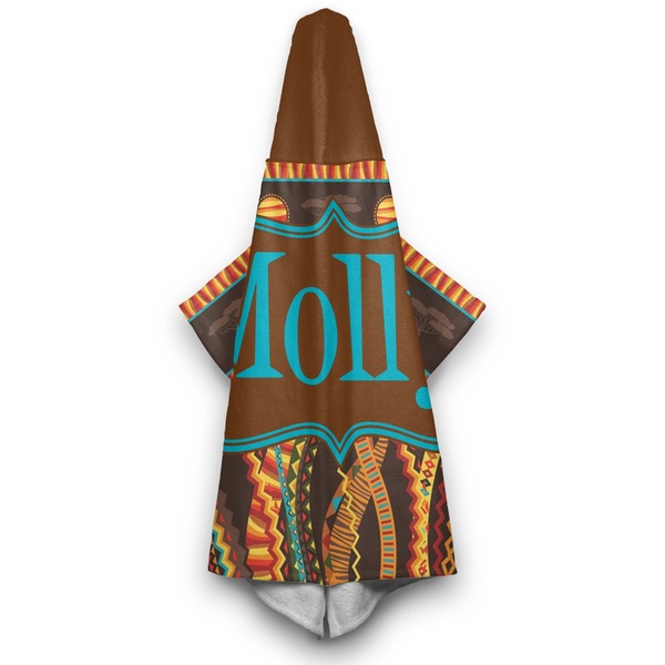 African Lions & Elephants Hooded Towel - Hanging