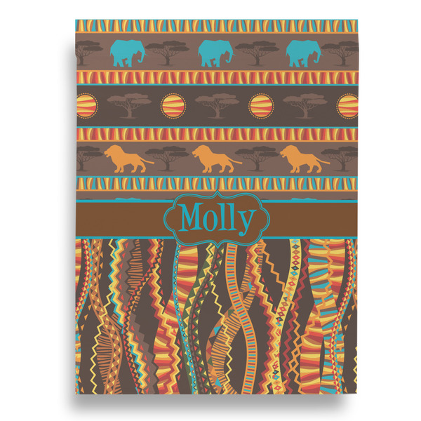 African Lions & Elephants House Flags - Double Sided - BACK