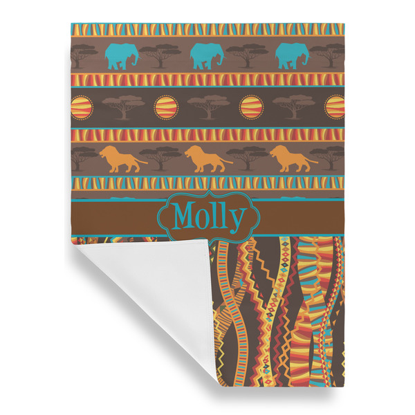 African Lions & Elephants House Flags - Single Sided - FRONT FOLDED