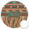African Lions & Elephants Printed Cookie Topper - 3.25" (Personalized)