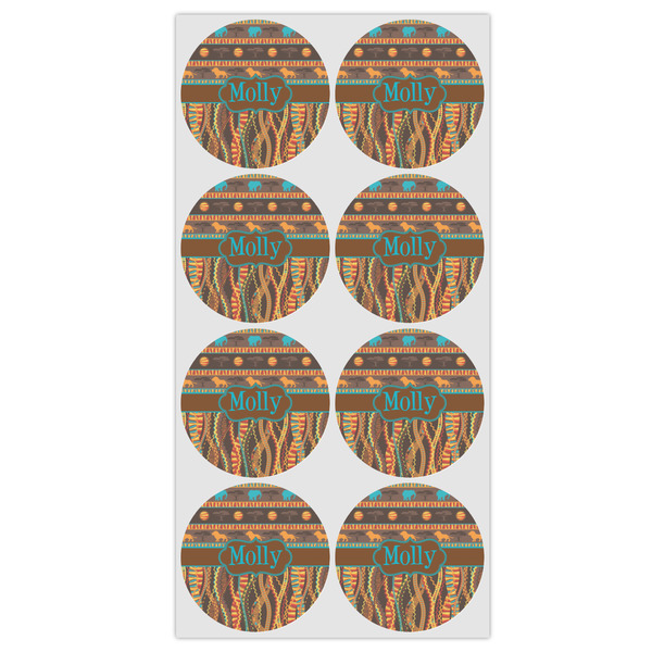 African Lions & Elephants Icing Circle - Medium - Set of 8