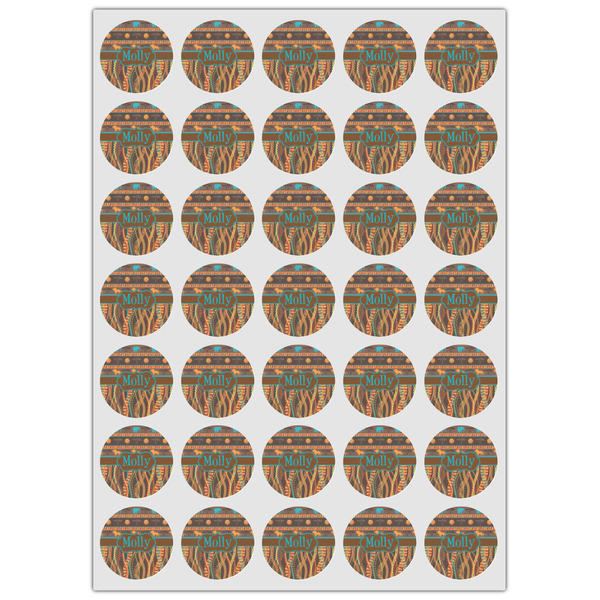 African Lions & Elephants Icing Circle - XSmall - Set of 35