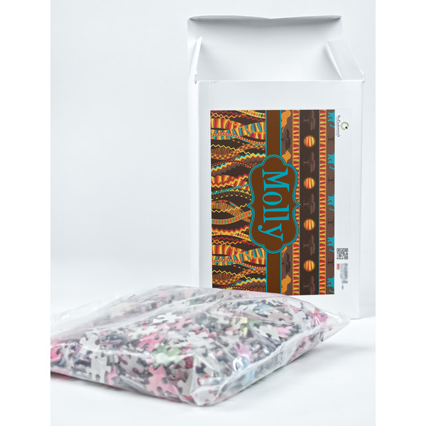 African Lions & Elephants Jigsaw Puzzle 1014 Piece - Box