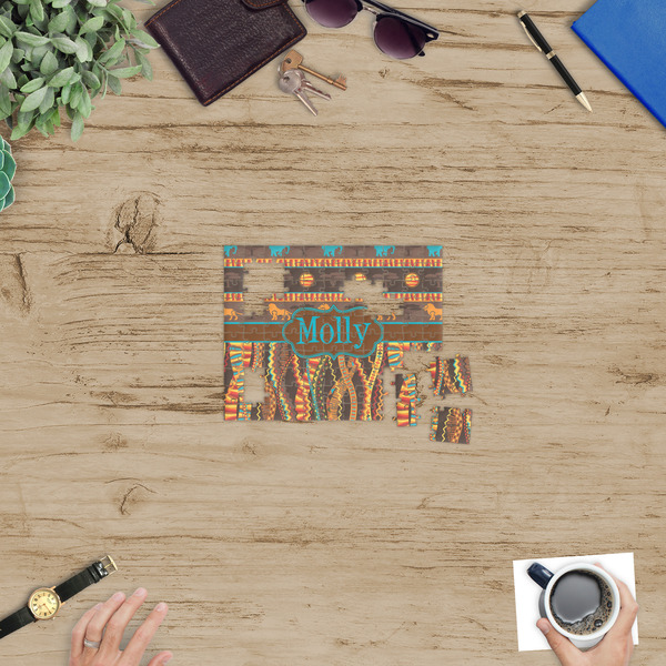 African Lions & Elephants Jigsaw Puzzle 110 Piece - In Context