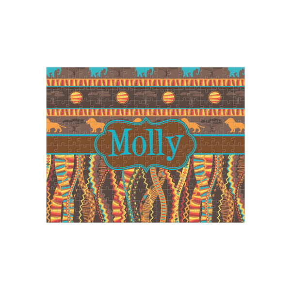 Custom African Lions & Elephants 252 pc Jigsaw Puzzle (Personalized)