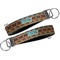 African Lions & Elephants Key-chain - Metal and Nylon - Front and Back