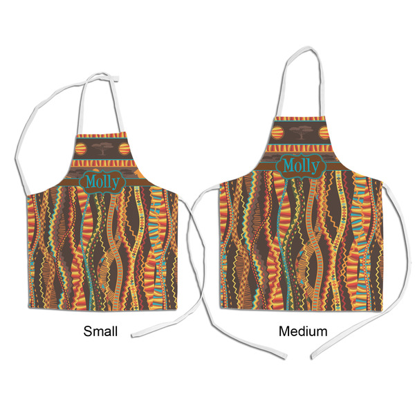 African Lions & Elephants Kid's Aprons - Comparison