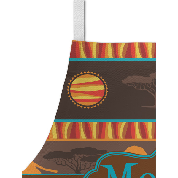 African Lions & Elephants Kid's Aprons - Detail