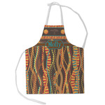 African Lions & Elephants Kid's Apron - Small (Personalized)