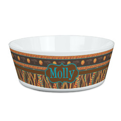 African Lions & Elephants Kid's Bowl (Personalized)