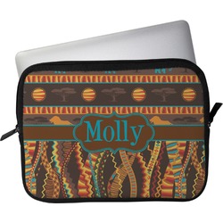 African Lions & Elephants Laptop Sleeve / Case - 15" (Personalized)