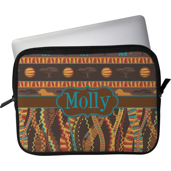 Custom African Lions & Elephants Laptop Sleeve / Case (Personalized)