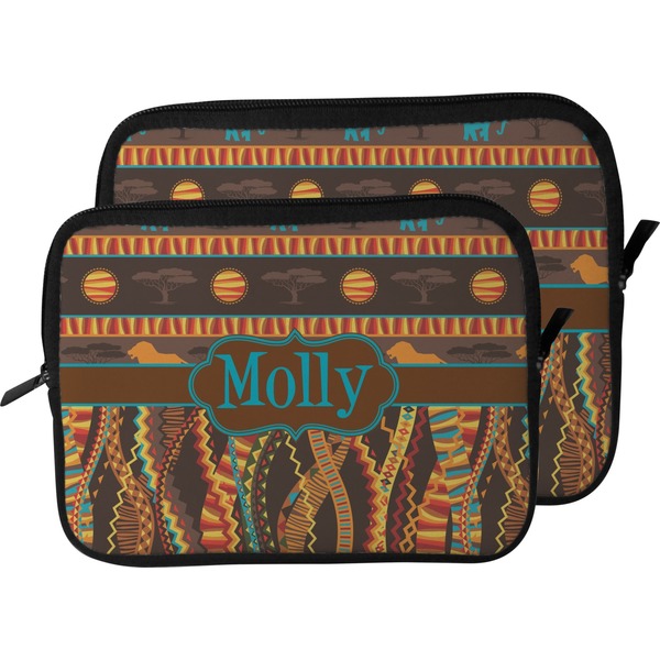 African Lions & Elephants Laptop Sleeve (Size Comparison)