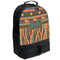 African Lions & Elephants Large Backpack - Black - Angled View