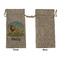 African Lions & Elephants Large Burlap Gift Bags - Front Approval