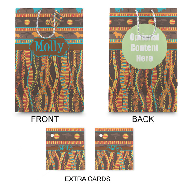 African Lions & Elephants Large Gift Bag - Approval