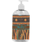 African Lions & Elephants Plastic Soap / Lotion Dispenser (16 oz - Large - White) (Personalized)