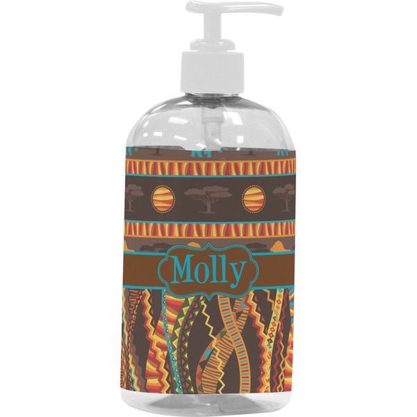 African Lions & Elephants Large Liquid Dispenser (16 oz) - White