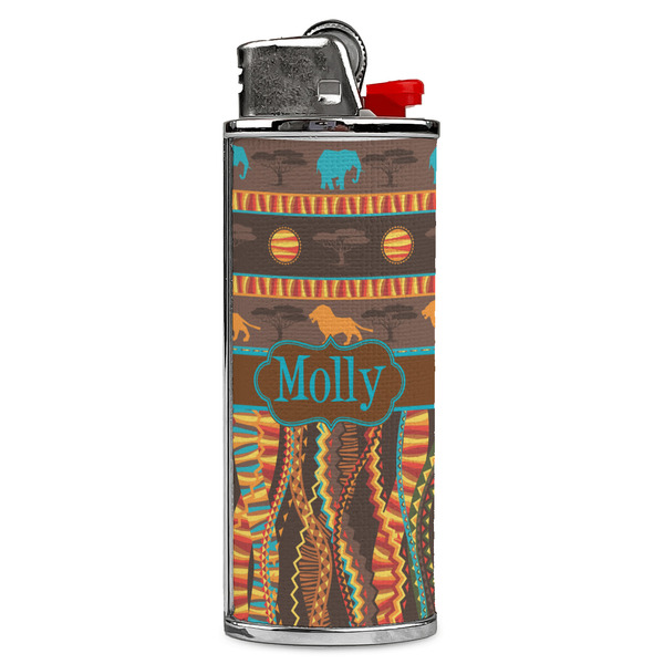 Custom African Lions & Elephants Case for BIC Lighters (Personalized)