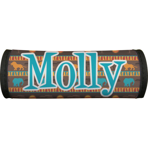 African Lions & Elephants Luggage Handle Wrap