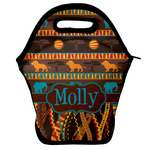 African Lions & Elephants Lunch Bag w/ Name or Text